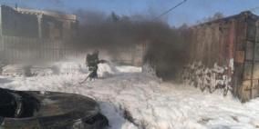 إصابة خطيرة إثر انفجار صهريج وقود بالنقب