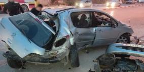 فيديو وصور.. وفاتان وإصابات بحادث سير مروع قرب دورا في الخليل