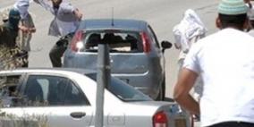 مستوطنون يهاجمون مركبات المواطنين شمال غرب نابلس