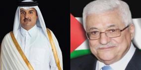 اتصال هاتفي بين الرئيس عباس وأمير قطر