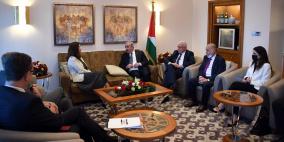 تفاصيل اجتماع اشتية مع وزيرة خارجية السويد