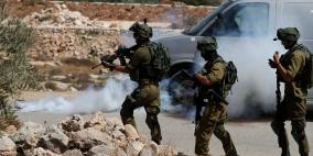  إصابات جراء قمع الاحتلال مسيرة منددة بالاستيطان شرق نابلس