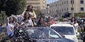 شاهد: احتفالات بنتائج التوجيهي في فلسطين