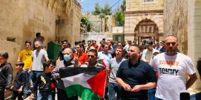 وقفة احتجاجية أمام الحرم الإبراهيمي مطالبة بحمايته من الاحتلال