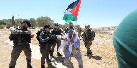 إصابات واعتقالات خلال فعالية منددة بالاستيطان جنوب الخليل
