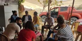 حملة التوعية تنشط في الخان الأحمر بالقدس وباقي الهيئات المستحدثة