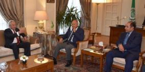 لدى استقباله المبعوث الأممي: أبو الغيط يحذر من خطورة التوسع الاستيطان