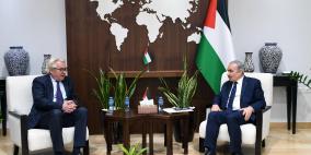 اشتية يشدد على أهمية الدفع باتجاه تسريع عملية اعمار قطاع غزة