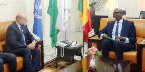 الهباش يبحث مع وزير خارجية مالي العلاقات الثنائية وتطورات القضية الفلسطينية