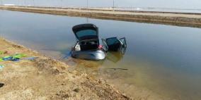 مصرع شاب إثر انزلاق سيارته في البحر الميت