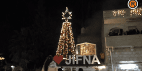 إنارة شجرة الميلاد في جفنا