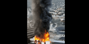 صور: حريق ضخم في مقر برلمان جنوب إفريقيا