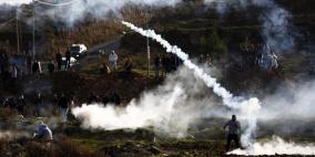 مواجهات عنيفة على المدخل الشمالي لمدينة البيرة