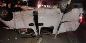 مصرع شاب وإصابة آخر في حادث سير ذاتي وسط قطاع غزة