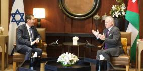 ملك الأردن لهرتسوغ: الصراع طال ولا يمكن استمرار إقصاء الفلسطينيين