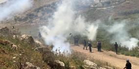 إصابات خلال مواجهات مع الاحتلال في بيت دجن شرق نابلس