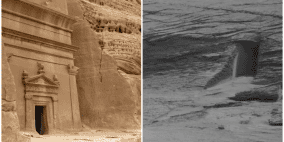 مثيلتها في السعودية.. بوابة "غامضة" على المريخ وسر كبير