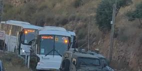 مستوطنون يقتحمون منطقة الباذان قرب نابلس