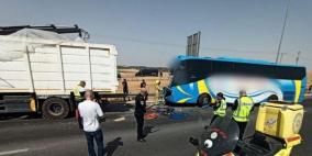 أربع إصابات بينها خطيرة في حادث طرق قرب اللقية