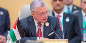 العاهل الأردني يدعو لوقف جميع الإجراءات أحادية الجانب في القدس