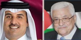 اتصال هاتفي بين الرئيس عباس وأمير قطر