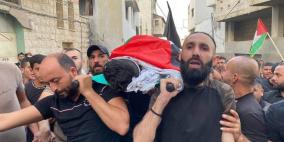 تشييع جثمان الشهيد الطفل سمودي في جنين
