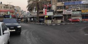 بالصور: اضراب تجاري في مدينة نابلس