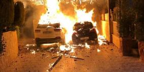 مستوطنون يحرقون مركبة شرق قلقيلية