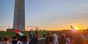 تظاهرة في واشنطن تضامنا مع شعبنا وتنديدا بجرائم الاحتلال