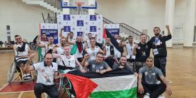 سلة فلسطين تعانق لقب بطولة الهند الدولية للكراسي المتحركة
