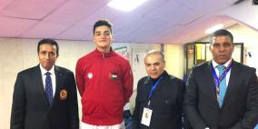 اللاعب مصطفى بشارات يحرز ذهبية لفلسطين في بطولة آسيا للكراتيه
