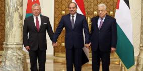 الرئيس أمام القمة الثلاثية: نثمن موقف الاشقاء في مصر والاردن