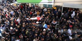 بالصور: جماهير غفيرة تشيع جثماني الشهيدين جبارين وبواقنة في مخيم جنين