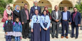 عورتاني يجري جولة في عدة مدارس بطولكرم  