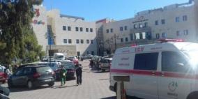 شاهد: اندلاع حريق في مجمع فلسطين الطبي برام الله