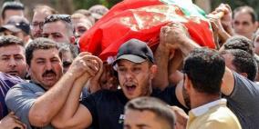 تشييع جثمان الشهيد نسيم أبو فودة في الخليل