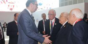 الرئيس يجتمع مع نظيره الصربي