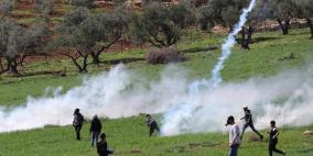 عشرات الإصابات إثر مواجهات مع الاحتلال في أنحاء الضفة