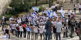 إنطلاق "مسيرة الأعلام" الاستفزازية بالقدس المحتلة