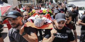  وداع الشهيد محمد حسنين في رام الله 