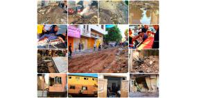 البدء بحصر الأضرار وإزالة آثار الدمار في مخيم نور شمس