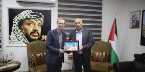 الرجوب يستقبل ممثل إيرلندا لدى فلسطين ويطلعه على المستجدات السياسية
