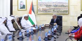 اشتية يستقبل الوفد الكويتي المكلف بالتعاقد مع معلمين فلسطينيين