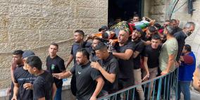 تشييع جثمان الشهيد الطفل ميلاد الراعي في مخيم العروب