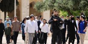 ٢٣٣مستوطنًا و٢٠ طالبًا يقتحمون ساحات الأقصى