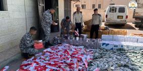 بالصور: ضبط كميات كبيرة من الدخان الأجنبي المهرب في بيت لحم
