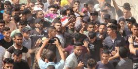 تشييع جثمان الشهيد يوسف رضوان في خانيونس