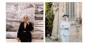 طالبتان من النجاح تنتزعان المركز الأول والجائزة التقديرية في مسابقة الهندسة المعمارية العالمية لهيئة أرض فلسطين