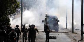 إصابة شاب خلال مواجهات مع الاحتلال في بيت فوريك شرق نابلس