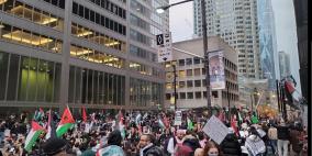 مظاهرات في تورنتو الكندية دعما لفلسطين وتنديدا بالعدوان الإسرائيلي 